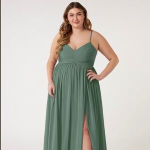 Azazie Bridesmaid Dress in Eucalyptus